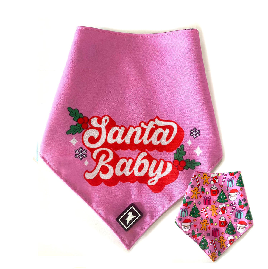 Bandana reversible Santa Baby